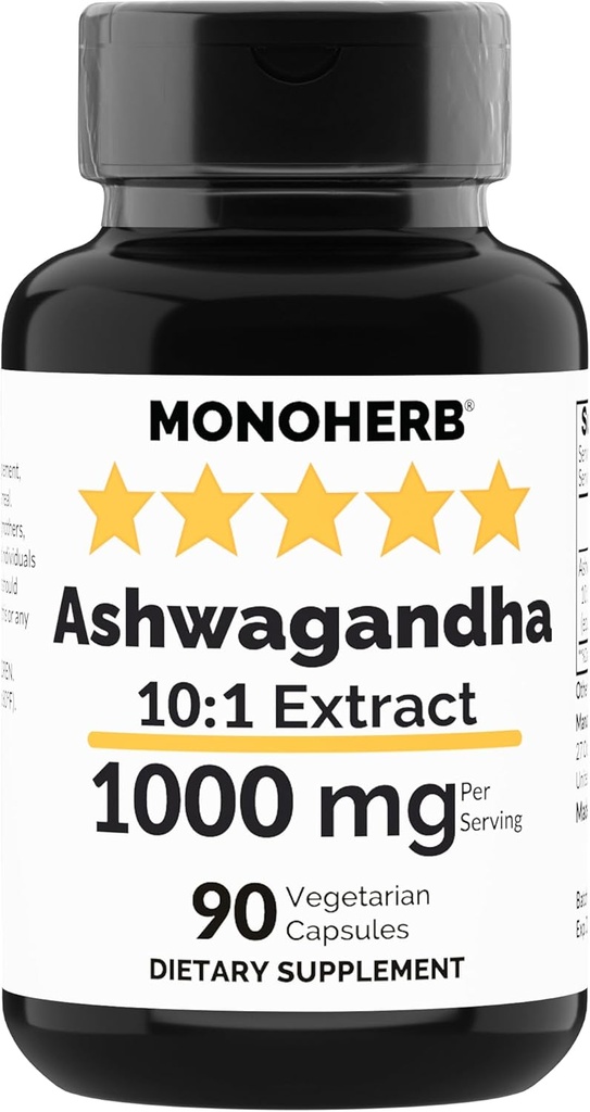 MontaHERB Ashwagandha Ekstrak 1000 mg - 90 Vegetarian Capsules