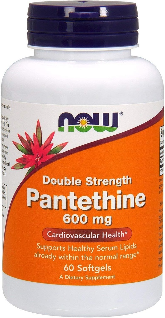 Pantethy, 600 mg, 60 SGELS by Now Foods (Paket 4)