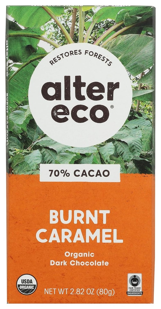Alter Eco Choc Bar Drk Slitd Brnt Cr, 2.82 Oz (Paket 12)