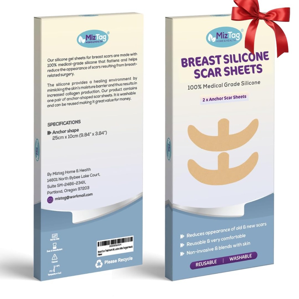 Pemulihan Pembedahan Breast Esensials - Breast Silicone Scar Sheets untuk Comfort and Healing - Aku berurusan dengan Post-Op Wear Estinals