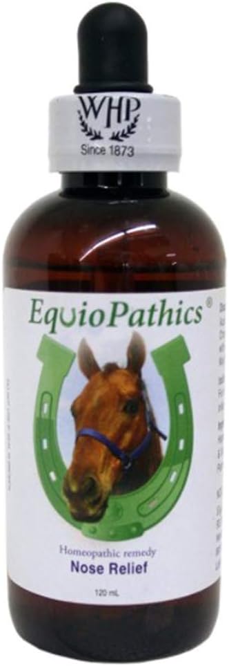 HomeVet EquioPathics Nose Relief Drops, Natural Respiratory Medicine for Large Animals, 120 Milliliters