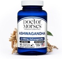 Ashwagandha 2100mg Tambahan, Murni Ashwagandha Powder dan Root Extract, Bioperine Black Pepper, dibuat dalam FDA-Terdaftar, NSF-Certified Fasilitas, Mendukung Levels Healthy, 90 Capsules