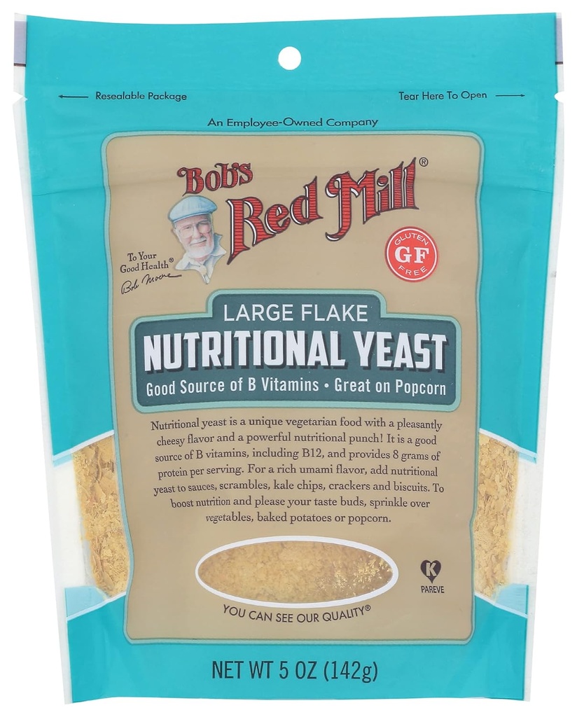 Bob 's Red Mill Nuttrationary Yeast, 5oz (Pack of 4) - Vegan, Paleo Friendly, Kosher