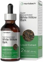 Horbäach White Willow Bark Extract Taincture 124; 2 Fl oz 124; Alkohol Free Liquid Suplement Supplement Hober. super konsentrasi 124; Vegetarian, Non-GMO, Gluten Free