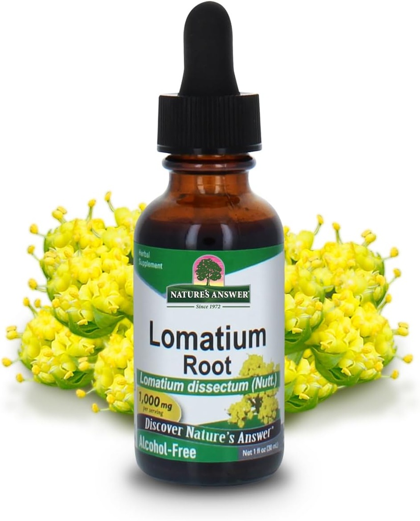 Nature 's Respon Lomatium Root Free - 1000 mg - Gluten Free - Herbal - 1 fl oz (Paket 2)