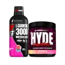PROSUPPS L- Carnitine 3000 Stimulant Free Liquid Shots (31 Serbuk, Berry) dan Mr Hyde Signature Series Pre-Workout Energi Minuman (30 Pelayan, Semangka) Bundle