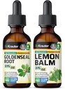 BIO KRAUTER Goldenseal Tacture 2 Fl Oz. & Lemon Balm Tincture 2 Fl.