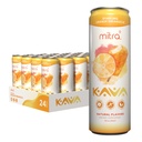 MITRA-9 Botanical Beverages - Orange Dreamsicle Sparkling Kava Dgn Kava Root Extract - Mood Enhancer - Plant Based - Promotes Natural Calle & Clarity (12 Fl. Oz) (24)