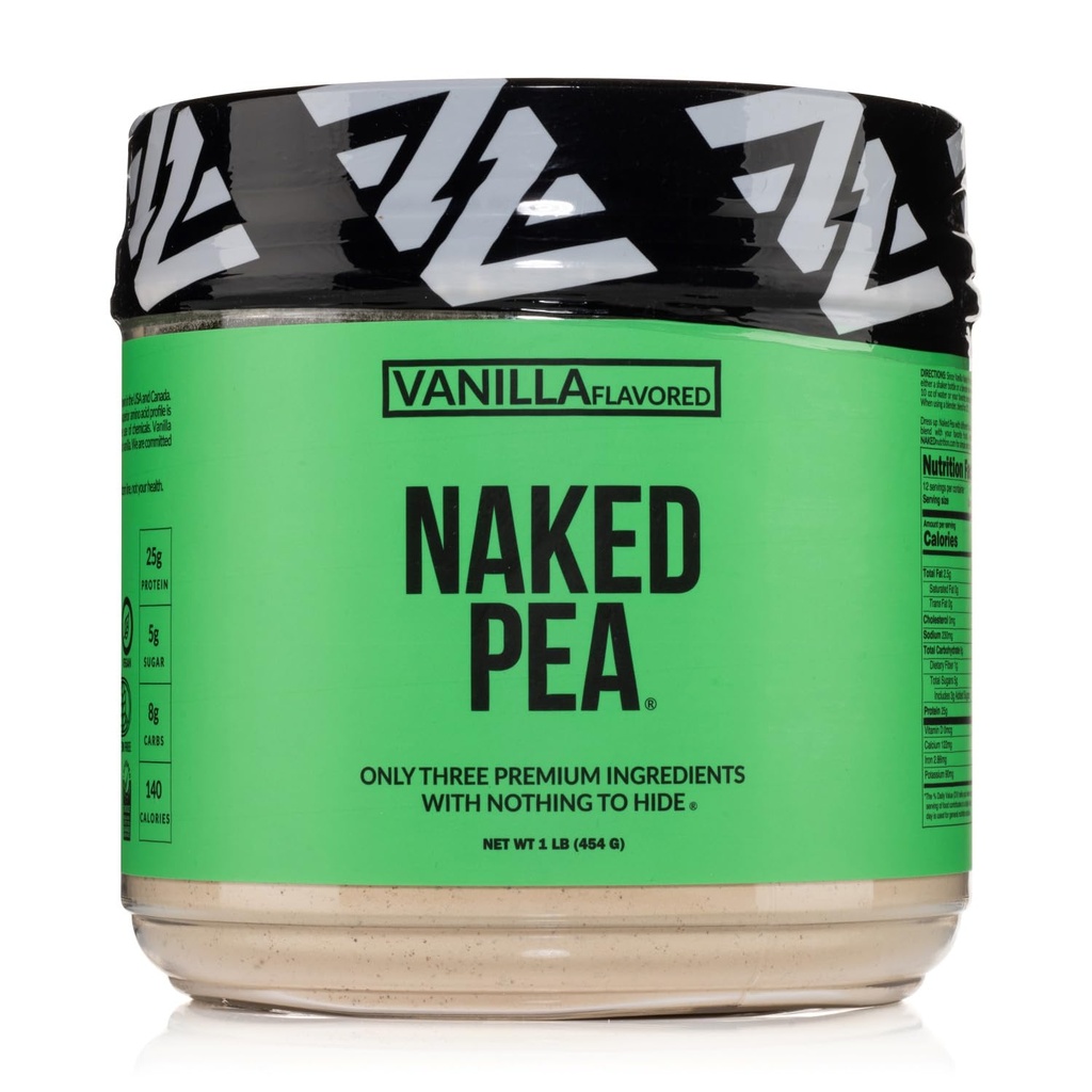 Vanilla Pea Protein Isolate dari North American Farms, hanya 3 Ingredians, Vanilla Vegan Protein, Gluten- Bebas Soy Free, GMO Bebas - 1LB