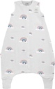 Woolino 4 Musim Bayi Tidur Tas dengan kaki, Merino Wool dan Organik Cotton Walker Tidur Sack, Toddler Sleep Bag, 18- 36m, Rainbow