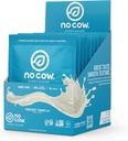 Cow Vegan Protein Powder, Vanilla, 20g Plant Based Protein, Save Packets, Dairy Free, Soy Free, No Sugar Added, Keto Frid, Gluten Free, Alamly Sweetened, Non GMO, Kosher, 10 Count