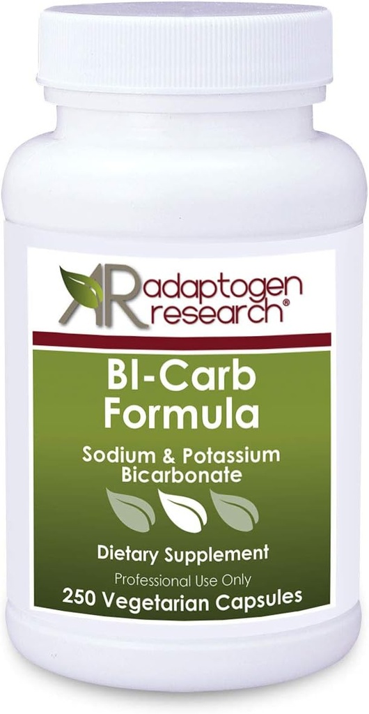 Sodium Bikarbonat & Potasium Bikarbonat Capsules - Bi- Carb Formula 124; 250 Vegetarian Capsules
