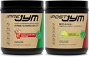 JYM Pre Workout, Post Workout, dan BCAA Muscle Building Bundle dengan Powder Pre JYM, Program Aktif JYM, 30 Hamba Masing-masing