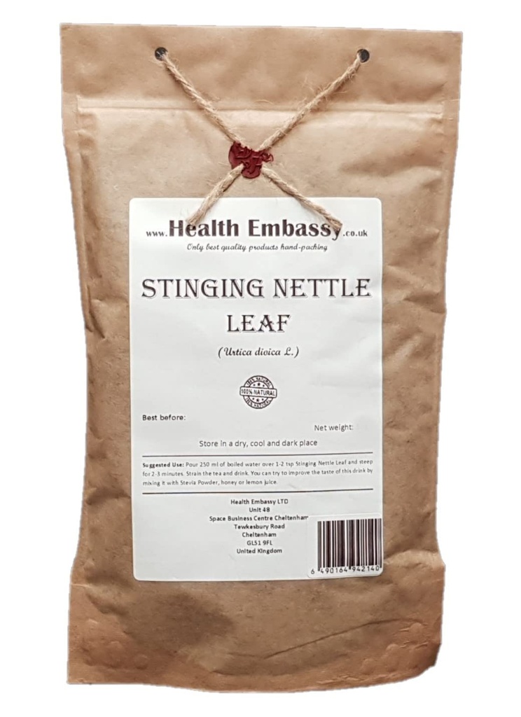 Health Embassy Stinging Nettle Leaf 126; Urtica Dioica L 14; Herbal Tea (100g)