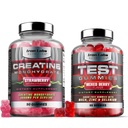 Muscle Gummy Bundle - Cretine Monohydrate Gummies & Testo Gummies for Men - Advanced Bundle