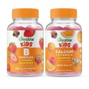 Lifeable B Complex Kids + Calcium with Vitamin D Kids, Gummies Bundle - Great Tasting, Vitamin Supplemen, Gluten Free, GMO Free, Chewable Gummy