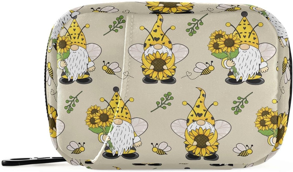 Tas Pill Organizer Pill-Gnome Bees Pill Box 7 Day Cill.