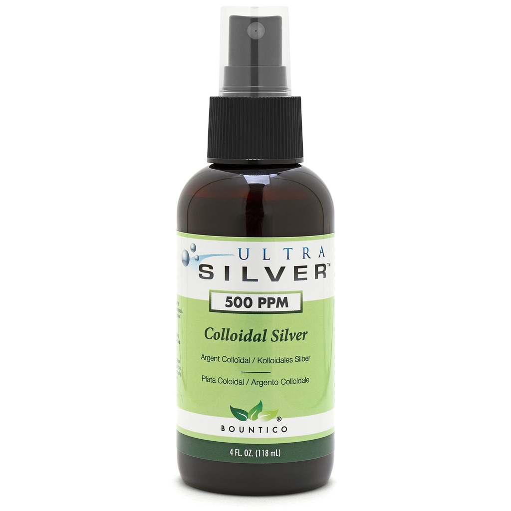 Ultra Silver Colloidal Perak 124; 500 PPM 124; 4 Ounce 124; Fine Mist Sembur