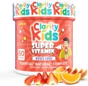 Clarity Kid Super Vitamin Multivitamin untuk Anak-Anak 124; Vitamin C, Vitamin D, & Zinc 124; All Natural Chewable for Child Ammune Suppore Support Gib124; USA Made Supplemen 124; 60 Piece (30 Hari Suply)