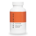 Ritumin Gluta 500 Tablet Chewable dengan Glutathione, Acid Hyaluronic, Vitamin C, Biotin & Collagen - Mendukung Skin Tone & Glow - Fruit Punch Flavor - Dibuat di USA - 60 tablet