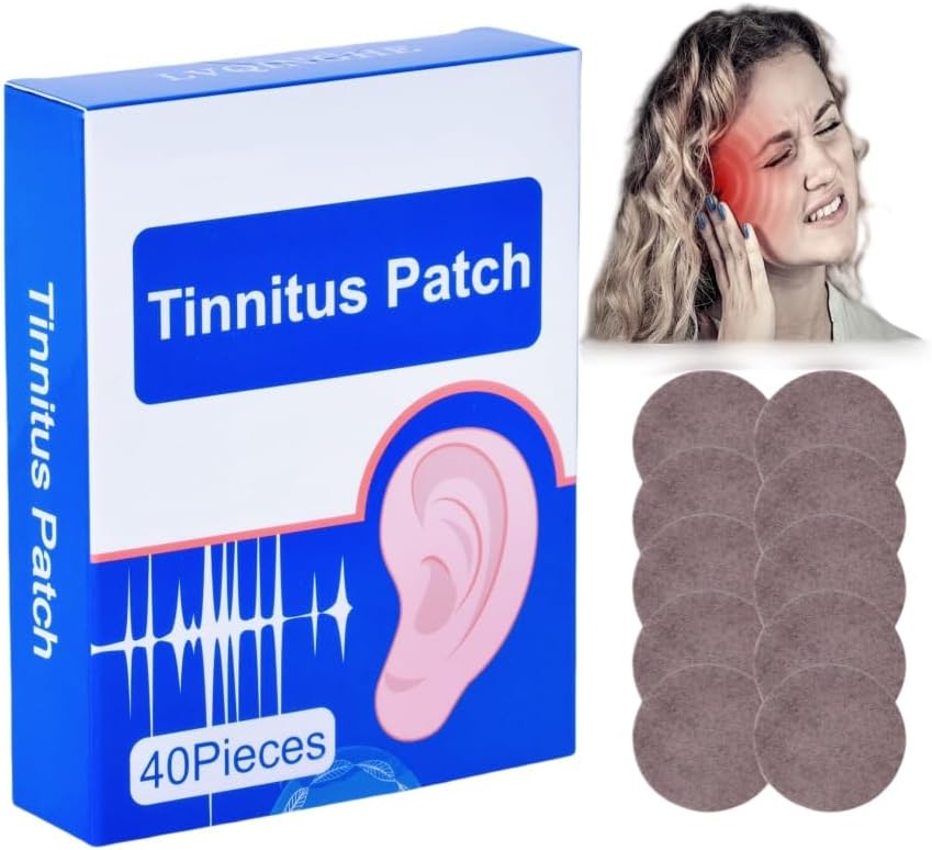 Relief Tinnitus untuk Telinga Berdering, 120PCS Tinnitus Patches, Efektif Relieves Mendengar Loss 3BOX