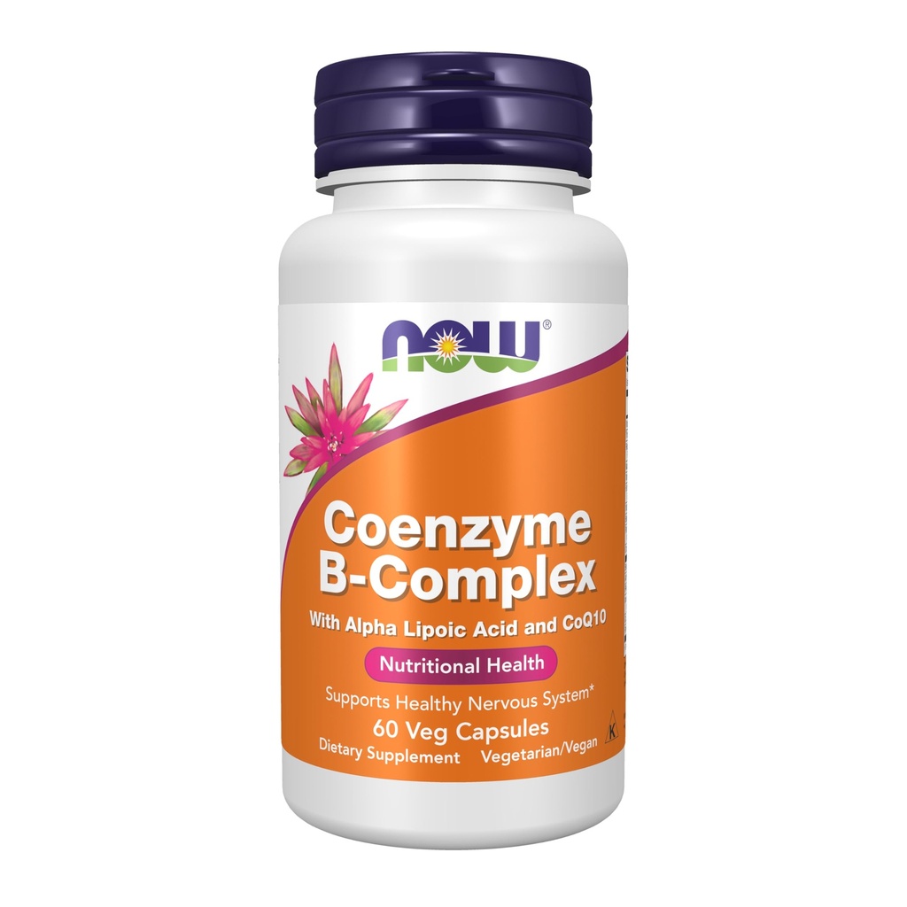 Sekarang Suplemen Makanan, Kompleks Co-Enzyme B dengan Alpha Lipoic Acid dan CoQ10, Kesehatan Nutration, 60 Veg Capsules