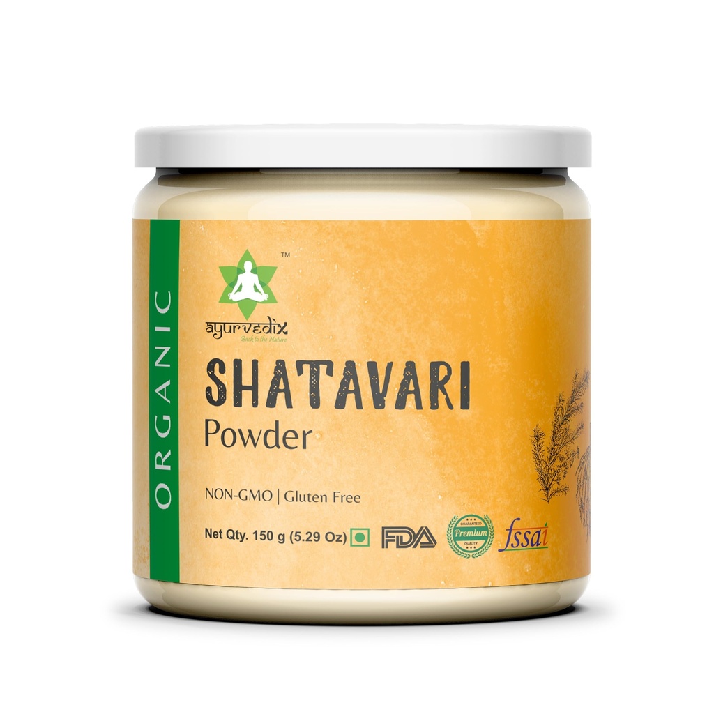 Dukun Shatavari Organik - Asparagus racemogus Herbal Supplemen Bantuan Menstrual Cromp Relief, Hormonal Keseimbangan, Boosts kekebalan dan Inflamasi Respon - 150gma / 5.2oz