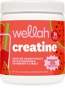 Wellah Creatine for Women (50 Pelayan, Semir Semir) - Creatine Monohydrate dengan Ekstrak Dandelion & Cranberry