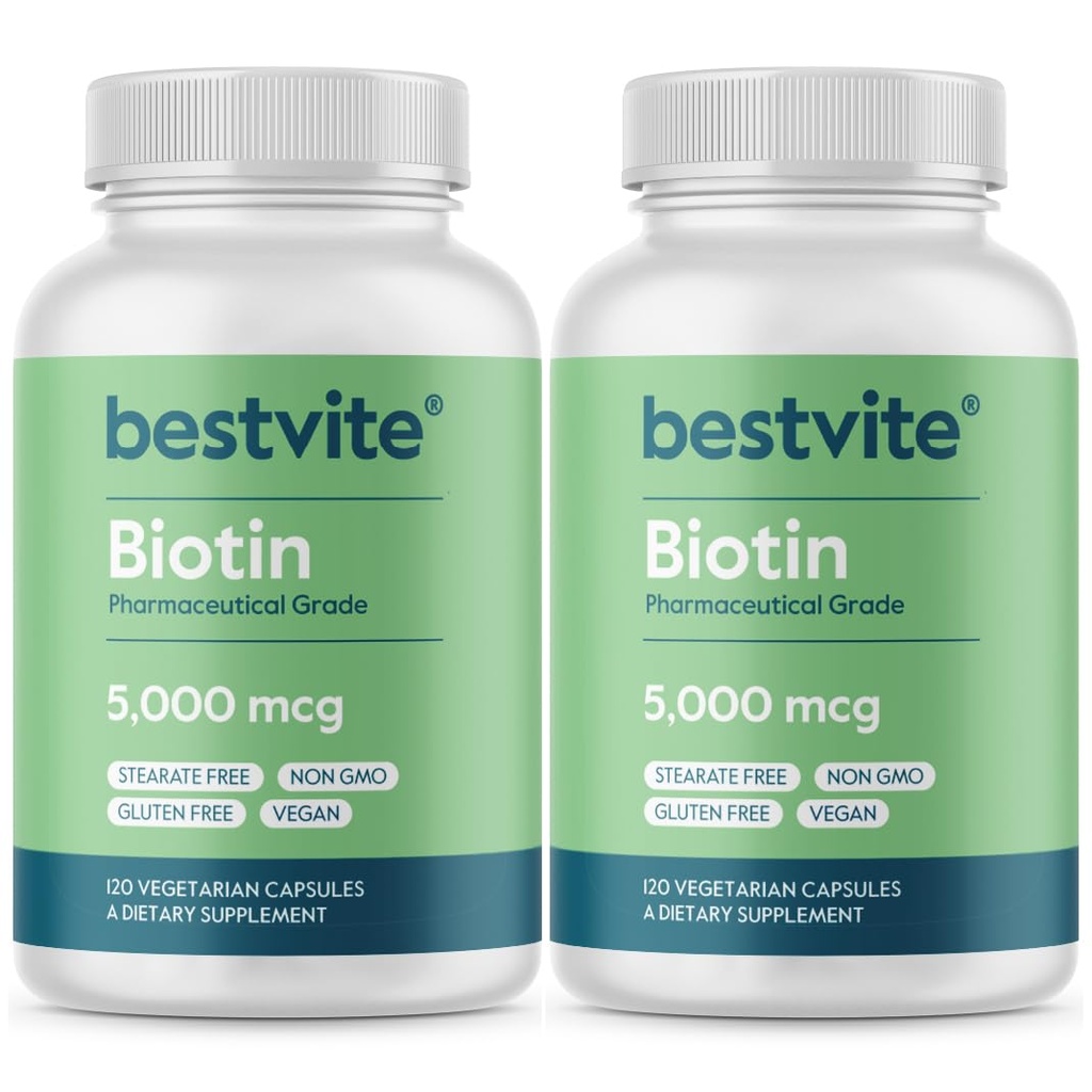 Selain itu, Biotin 5000mcg (240 Kapsul Vegetarian)