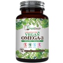 Vegan Omega 3 - Carrageenan Free Plant Based Algal DHA / EPA- 60 Vevgie Softgels - Dukung Otak, Kesehatan Hati & Prenatal - Suplemen Gendut