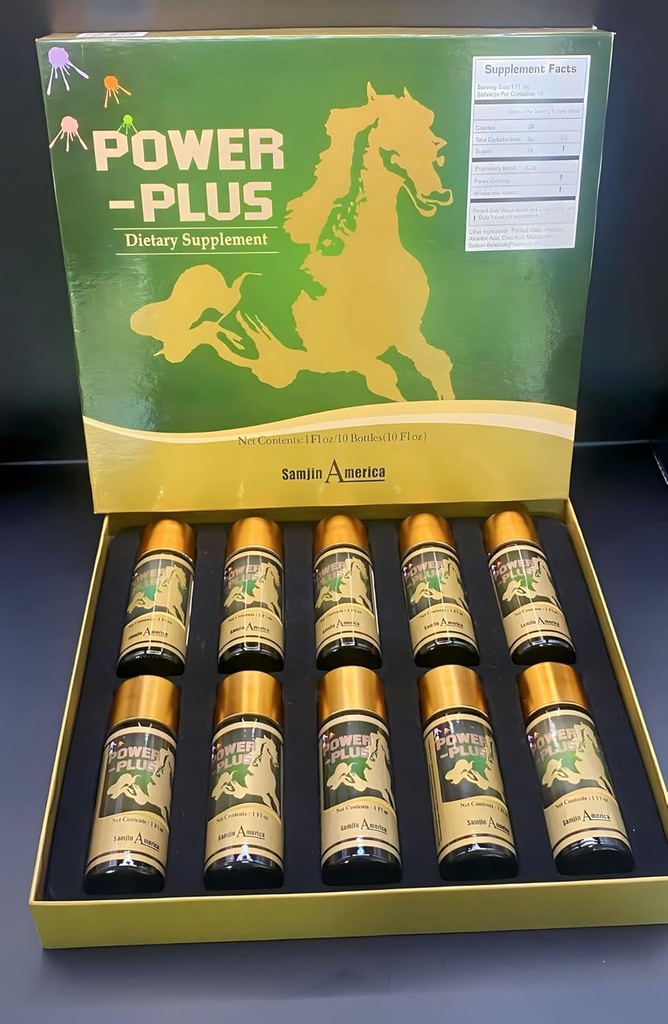 Power Plus Extra Strenght / Ginseng Energy Drink. 1oz X 10BOTLES.