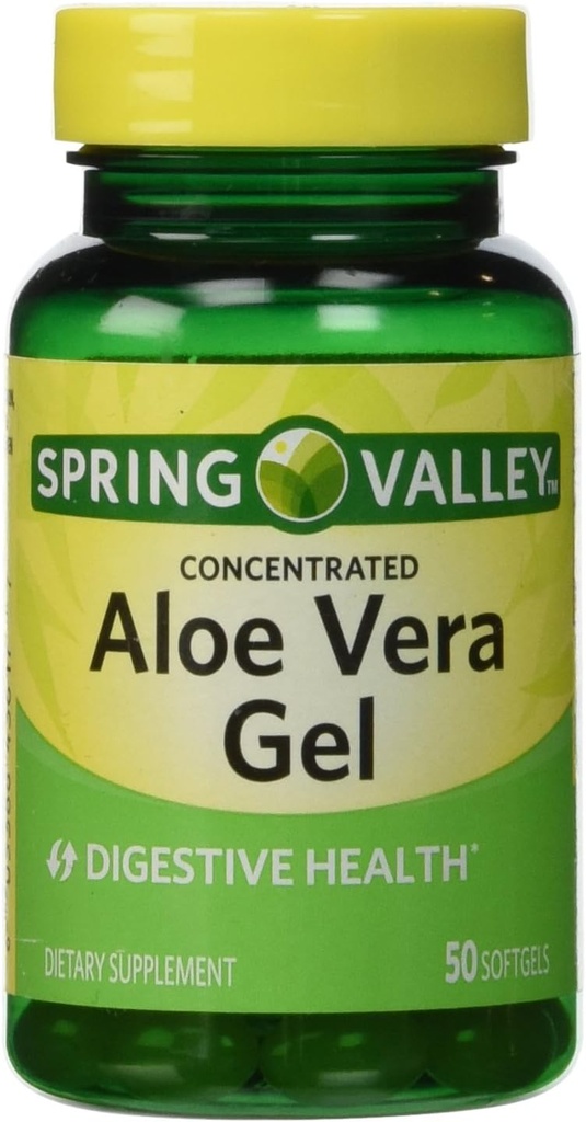 Aloe Vera Gel 25 mg, Extract terkonsentrasi, 50 Softgels