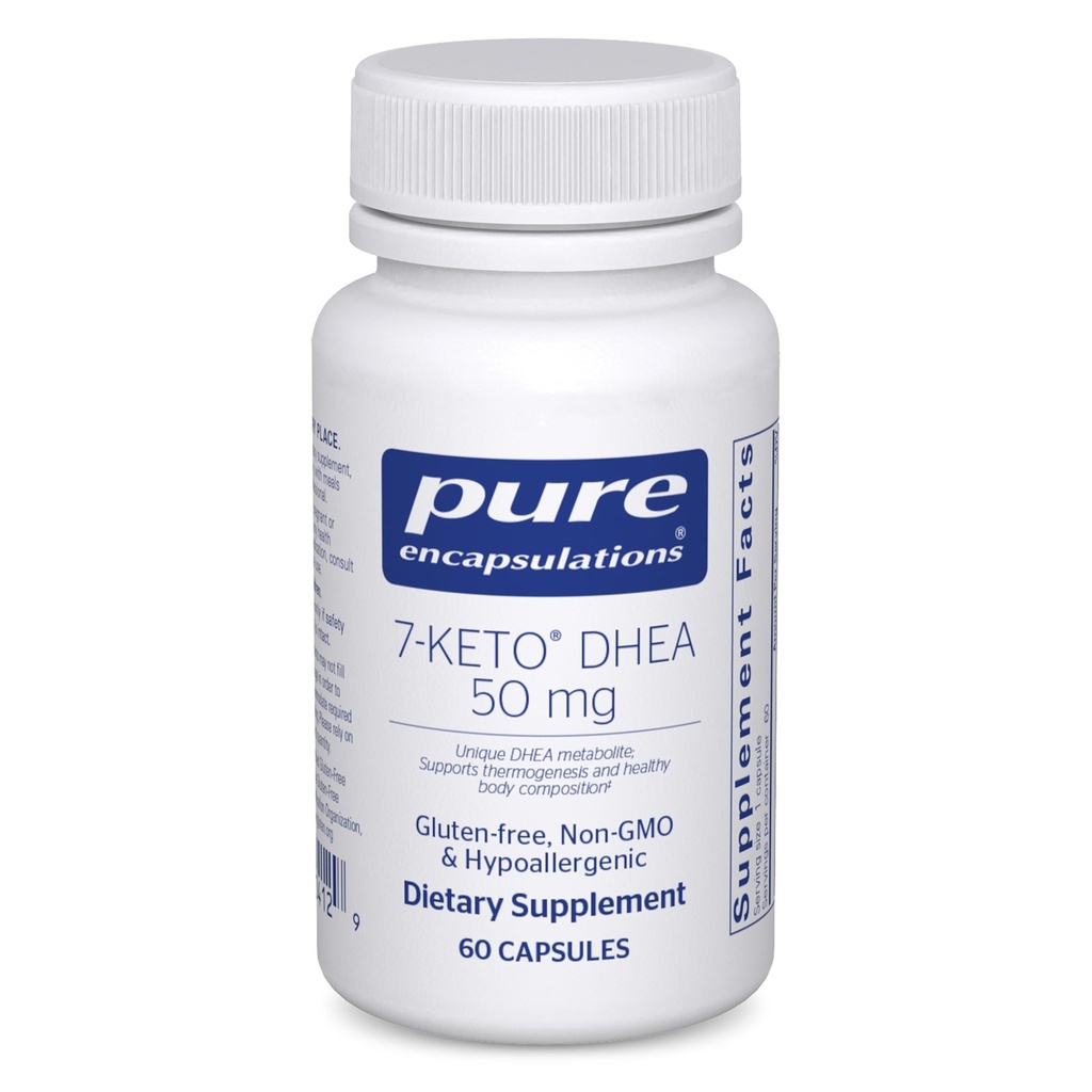 Ensulations Murni 7- Keto DHEA 50 mg 124; Unique DHEA Metalite Suplemen untuk mendukung Thermogenesis dan Komposisi Tubuh Sehat * Thousan124; 60 Capsules