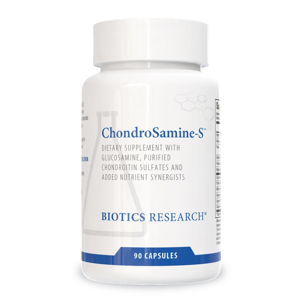 Riset Biotik ChondroSamine Comprehensive Joint and Connective Tows Support, 600 Elemental Glucotamine, MSM, Vitamin C, Manganese, Niasin, Acid Panothenic, Folt, B12, SOD, Catala90 Caps