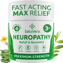 Neuropathy Pain Relief Cream - Maximum Power Nerve Pain Reliever for Foot, Toes, Hands, Legs with Aloe Vera, Arnica, MSM Vitamin B6, and Menthol for Fasting Relief 3oz