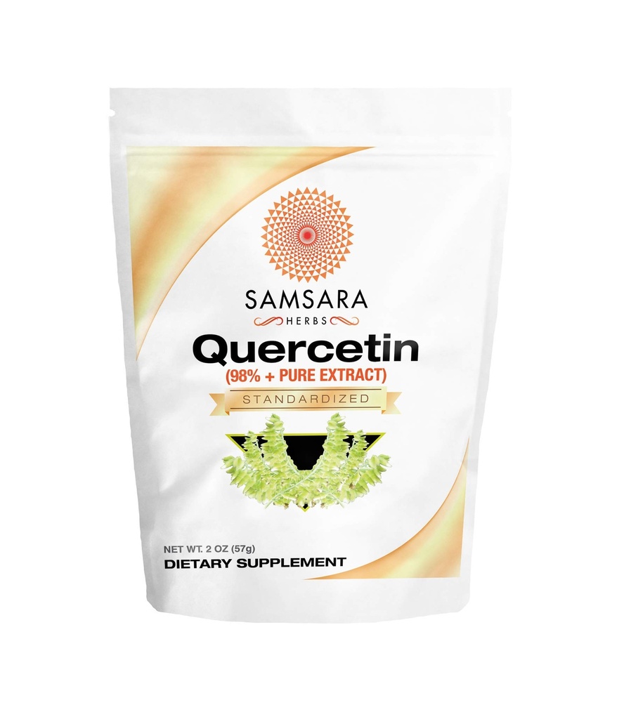 Samsara Herbs Quercetin 98% Angka Murni (2oz / 57g) - Sama dengan 114 x 500mg Capsules