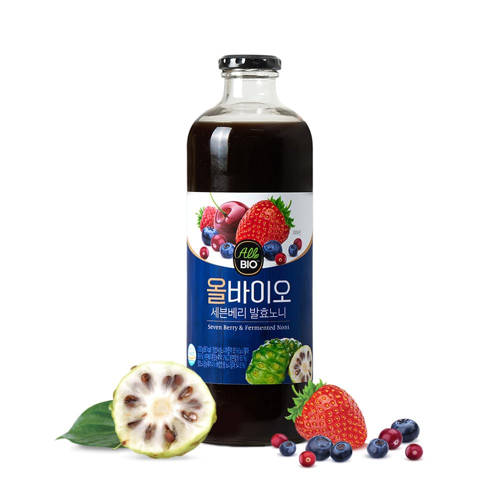 JAVA NONI JUICE EXTRACT dengan 7 BERRY BLEND - 33.8 lF oz (1L) Bottle - 100% Murni Resveratrol & Fermentasi oleh ALLBIO
