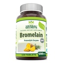 Herbal Secrets Bromelain Supplement 500 Mg Tablets Suppplemen 124; Non- GMO 124; Gluten Free Alav14; Made in USA (120 Count)