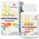 67.500 MG Polyphenol Suplemen - Antioksidan yang kuat & Polyphenol untuk Pertahanan Umur, Polyphenol Superfood, Quercetin, Resveratrol, Green Tea, Pembangkit-Berbasis & Energi, Imune Dukungan, 90 Capsules