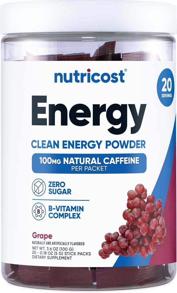 Kompleks Energi Nukloss (20 Pelayan) Grape Flavored - Gluten- Free + Non- GMO