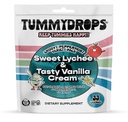 Tummydrops Groovy Peppermint Pack (Mix of Lychee & Tasty Vanilla Cream). Gluten Free, Vegan, & Made With Organic Ingregents, 33 Individually Wrapped Peppermint Lozenges Dibentuk dalam Tas Reselable.