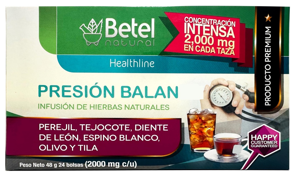 PresionBalan Tea oleh Bettel Natural-Healthy Dukungan Tekanan - 24 Tea Bags