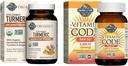 Garden of Life Turmeric Inflammatory Response & Vitamin D3 Raw Whole Food Suplemen, 60 Tablet & 60 Capsules