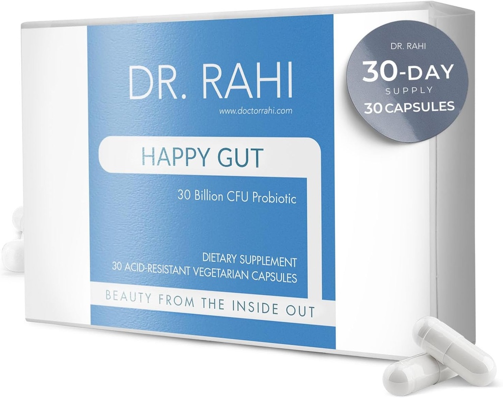 Dr Rahi Problem Harian DF 30 Miliar CFU Probiotic Gut Suplemen Dukungan, 30 Acid Resules Capsules, Progories for Digetical Health, Gut Kesehatan Perempuan / Pria, Dut Dukungan Motilitas-Happy Gut