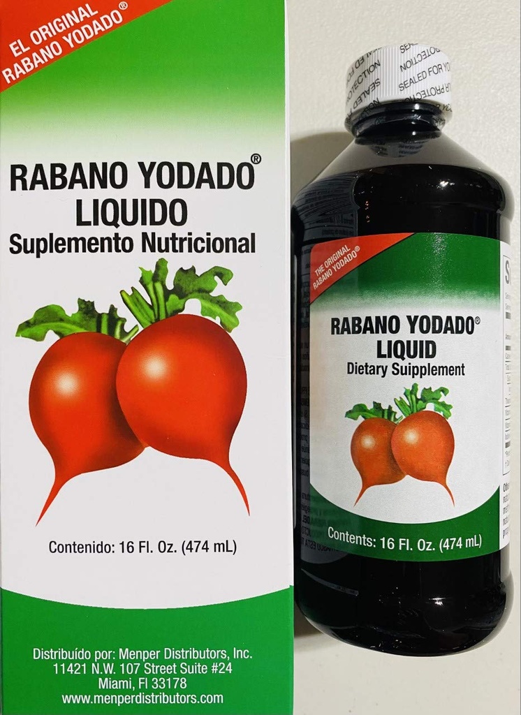 Rabano Yodado Liquid 16 Fl Oz.