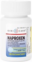 GeriCare Naproxen Sodium Tablet, 220mg (100 Count) - NSAID Relief yang luar biasa untuk sakit kepala, arthritis, Muscle Aches, Menstrual Crum- Film Naproxen, Anti- Inflammatory & Fever Reducer