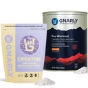 Gnarly Nutrition Creatine Powder, Unflafedored (16.05oz) Pretraining Mango (14.82oz)