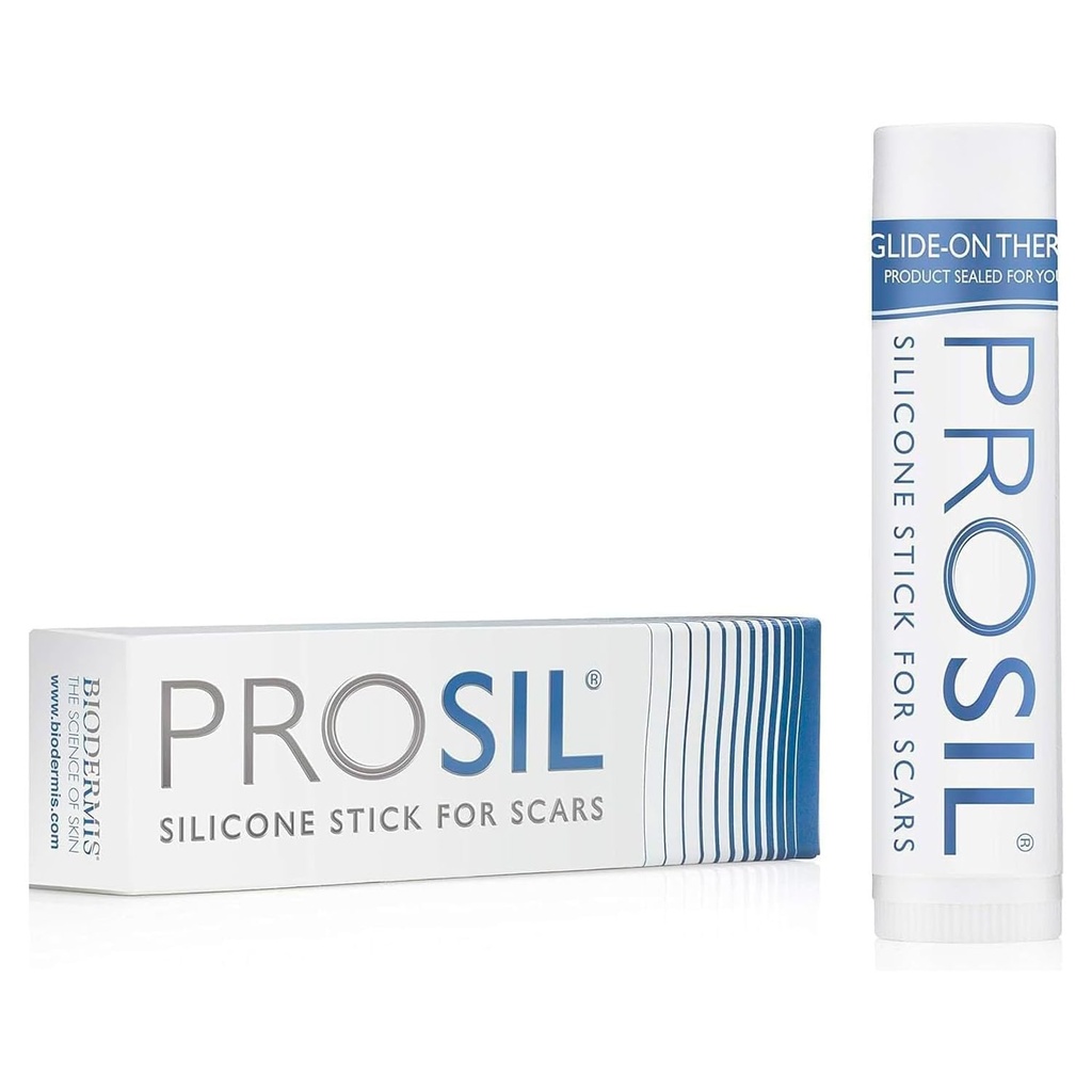 PROSIL Silicone Scar Stick 4.25g - Effective Scar Treatment with Premium - Grade Scar Silicone - Compact, Mess- Free, Glide- on Aplikasi untuk Terapi Scar Konvenient - Lembut pada All Skin Types & Kid