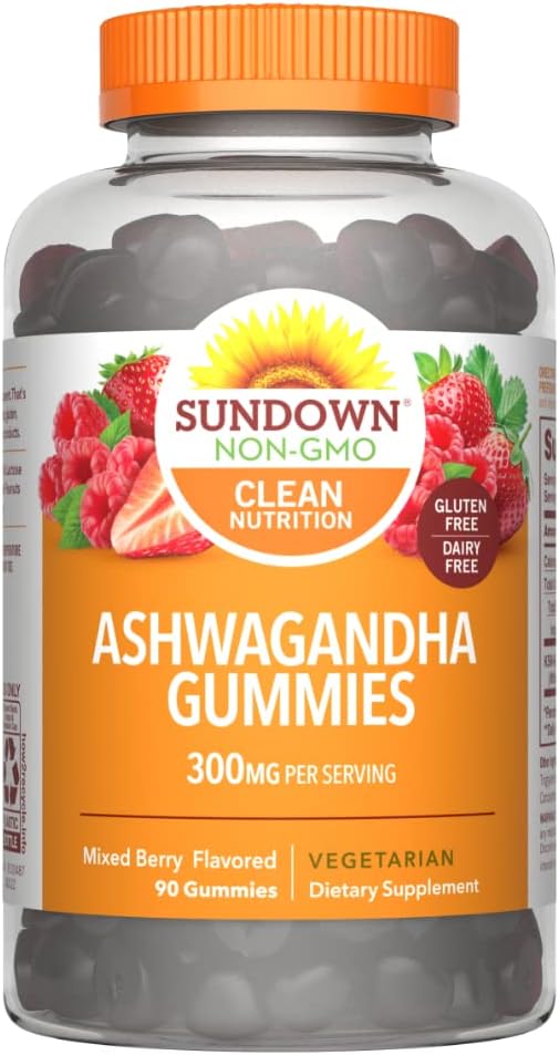 ♪ Sundown Ashwagandha Gummies, 90 Count ♪