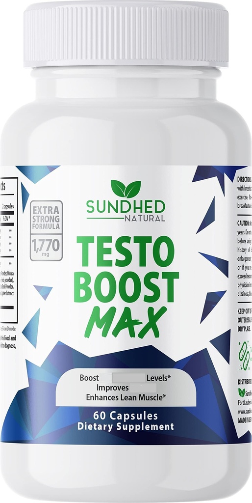 Testo Boost Max - Natural Stamina Booster for Men - Fortifikasi Natural Energy, Stamina, and Strength Booster